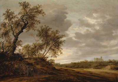 Op weg naar Emmaüs door Salomon van Ruisdael or Ruysdael